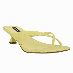 Nine West Marigol Thong Sandalen Met Hak Geel Nederland | WZK-718240